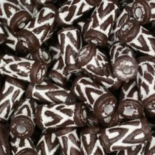 Long Clay Tube Beads, Brown, Pack of 10 Long Clay Tube Beads, Brown, Pack of 10